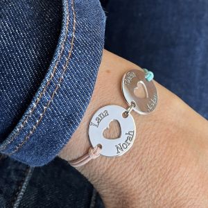 Bracelet 2 coeurs