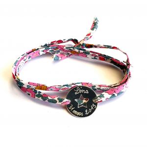 Bracelet Liberty médaille étoile