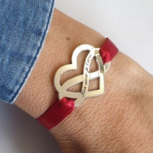Bracelet coeur infini 23x32 mm