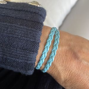Bracelet simili cuir couleur au choix