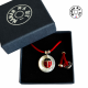 Collier nacre et  coccinelle en argent ou plaqué or