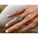 Bague ellipse dessin personnalisé