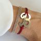 Bracelet lettre B (lettre au choix) sur mesure