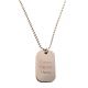 Collier homme gravures au choix 23x38 mm chaine boules