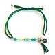 Bracelet perles pompon 1 mini médaille